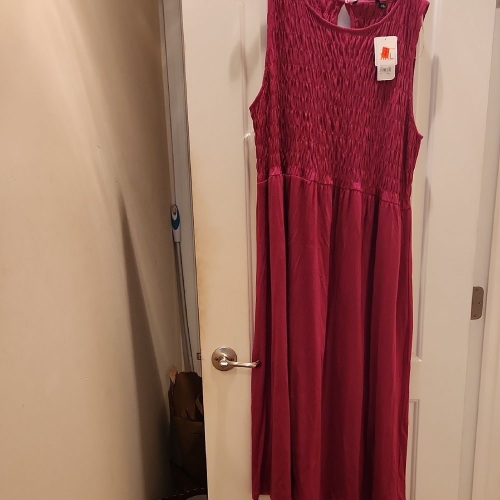 Elegant Pink Maxi Dress